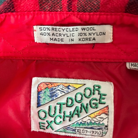 Outdoor exchange, true vintage, extra large flannel, long sleeve shirt. - Picture 4 of 5